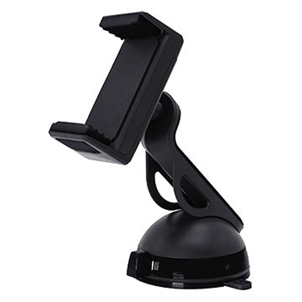 Clip Grip Windshield and Dashboard Car Mount Holder for PHONE KI-021 (Black)